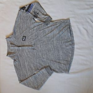 VS Pink Victoria Secret Grey 1/4 Snap Pullover Long Sleeve Sweatshirt L